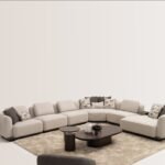 Colțar Modular / Canapea LOCCO – Design Organic, Reconfigurare Nelimitată și Confort Arhitectural